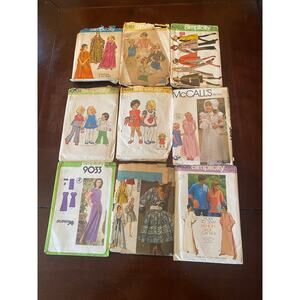 Lot of 9 McCall's Vogue Sewing Patterns All from the 1980s / 90s Women's